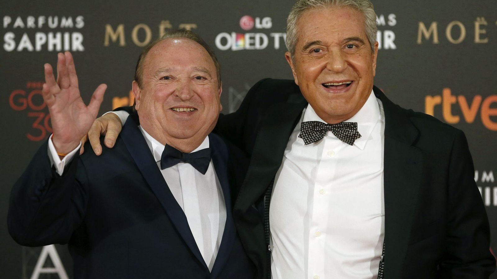 Fernando Esteso, junto a su pareja artística durante años, Andrés Pajares.