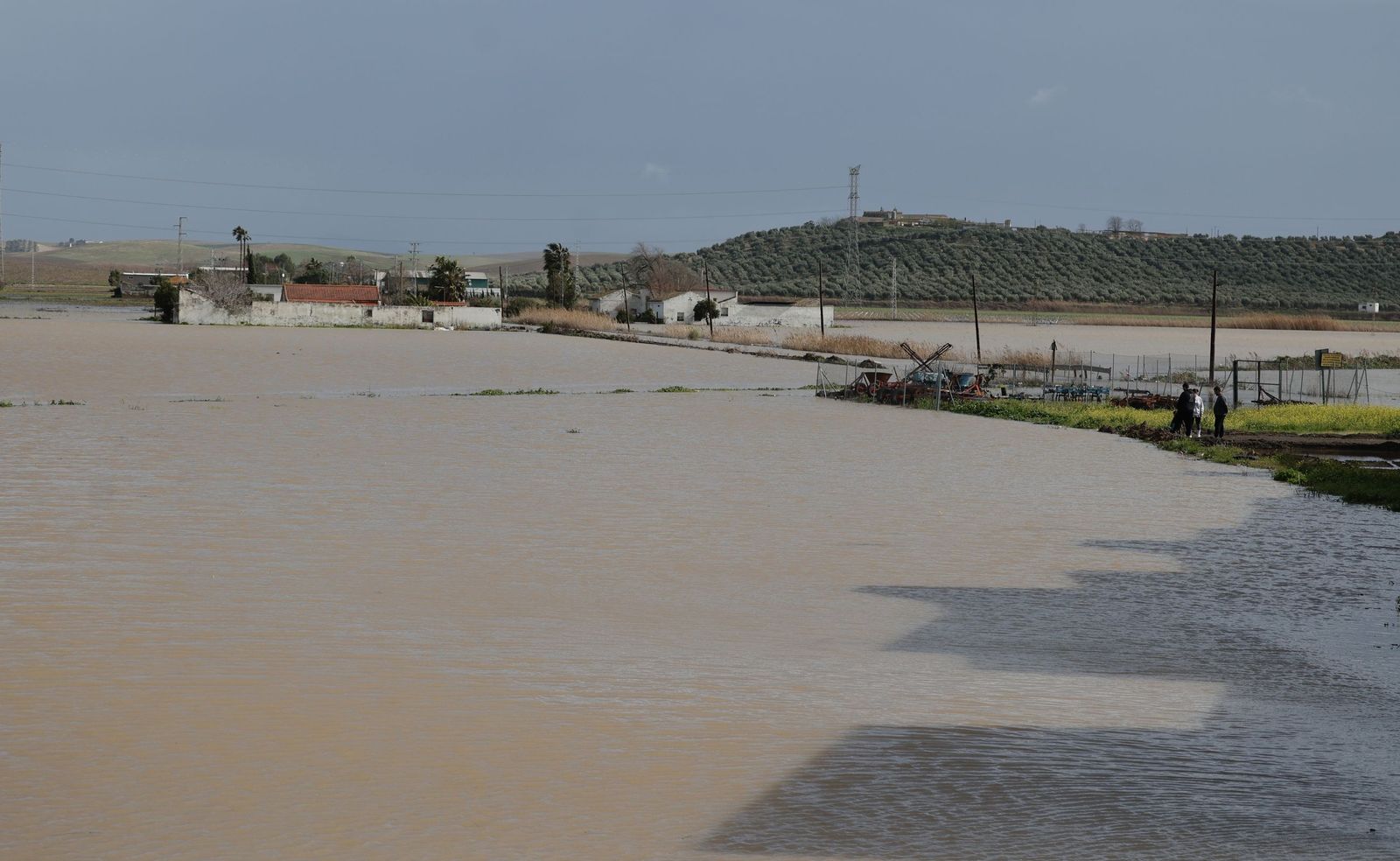 Las fotos de las inundaciones en el Palmar de Troya por la borrasca Leonardo