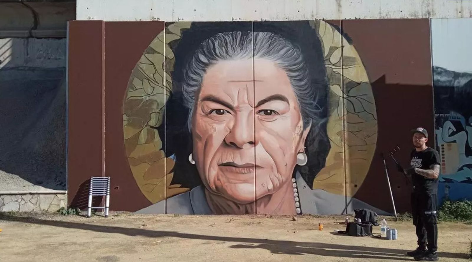 Grafiti homenaje a La Paquera de Jerez