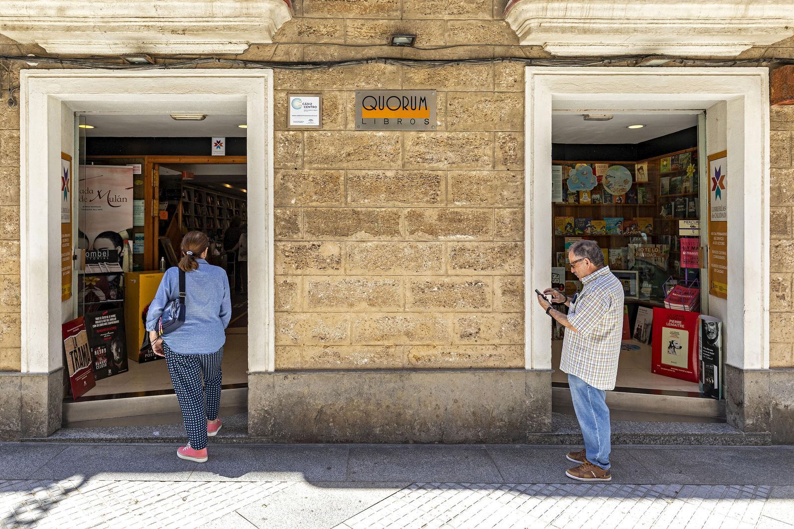 Fachada de la Librería Quorum, en la calle Ancha.