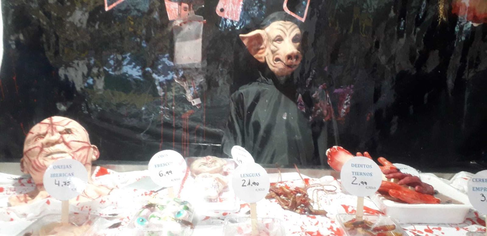 Uno de los puestos decorados para la ocasión.