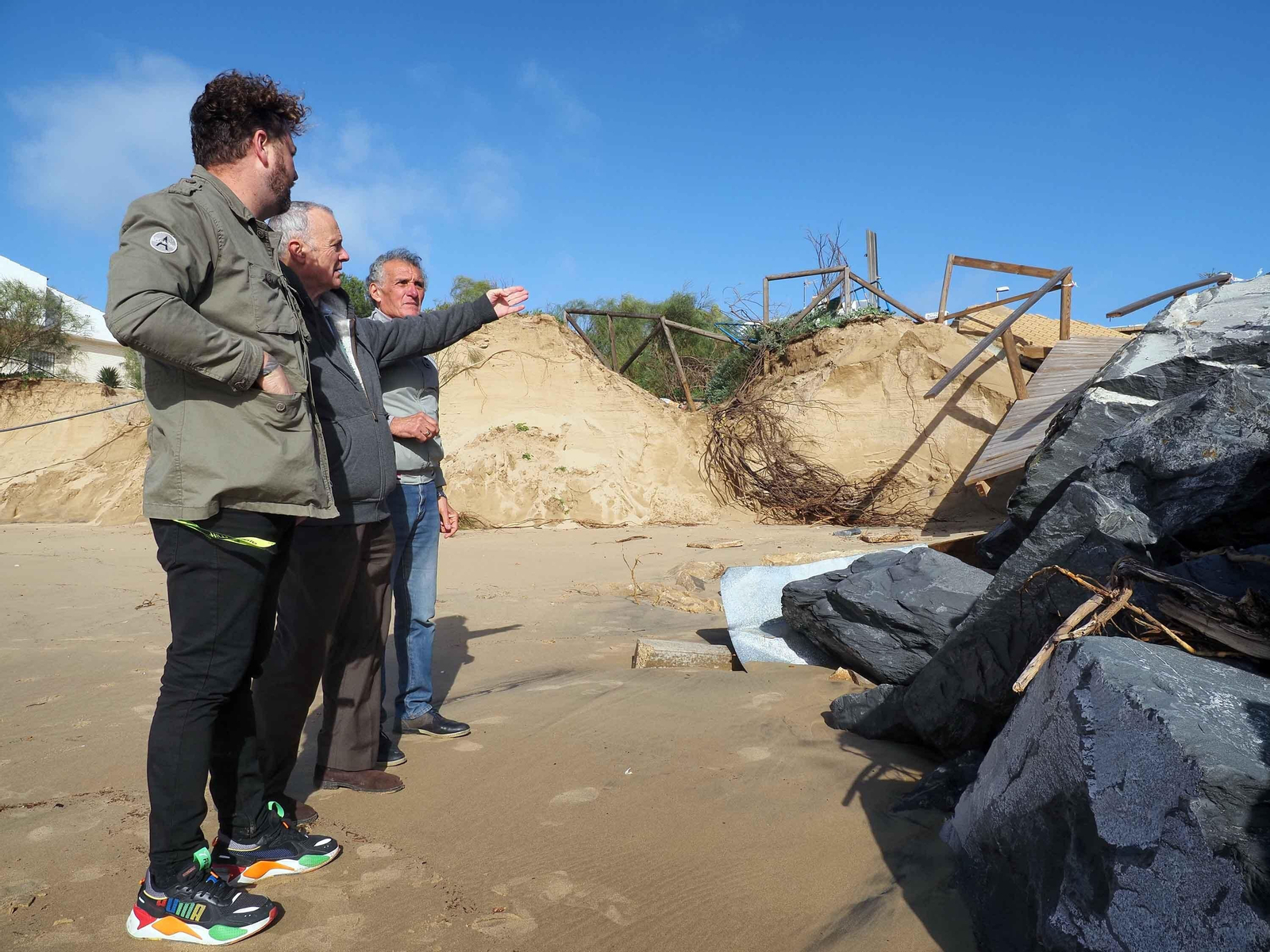 Las imágenes de los daños de la borrasca Irene en El Portil