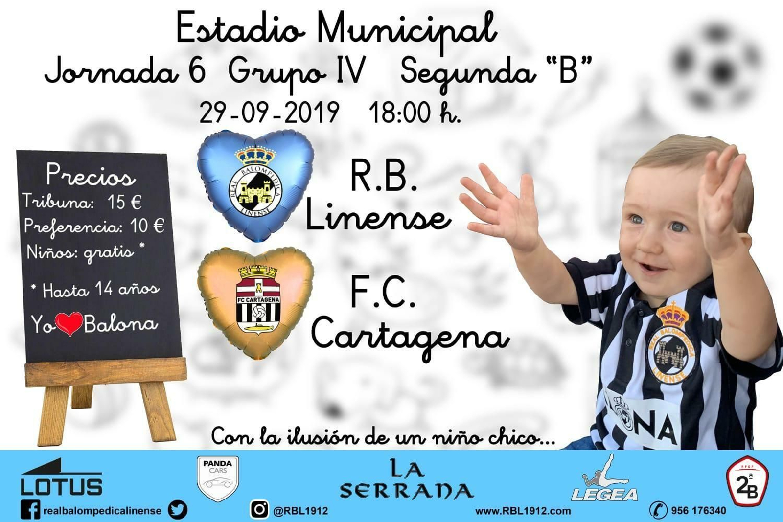 El cartel anunciador de Balona-Cartagena