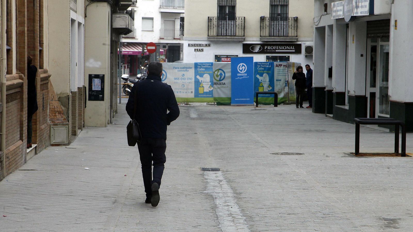 La calle Matahacas tras la reurbanización.