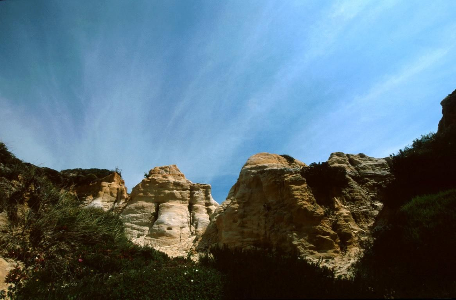 Acantilado en la zona de Dunas del Asperillo