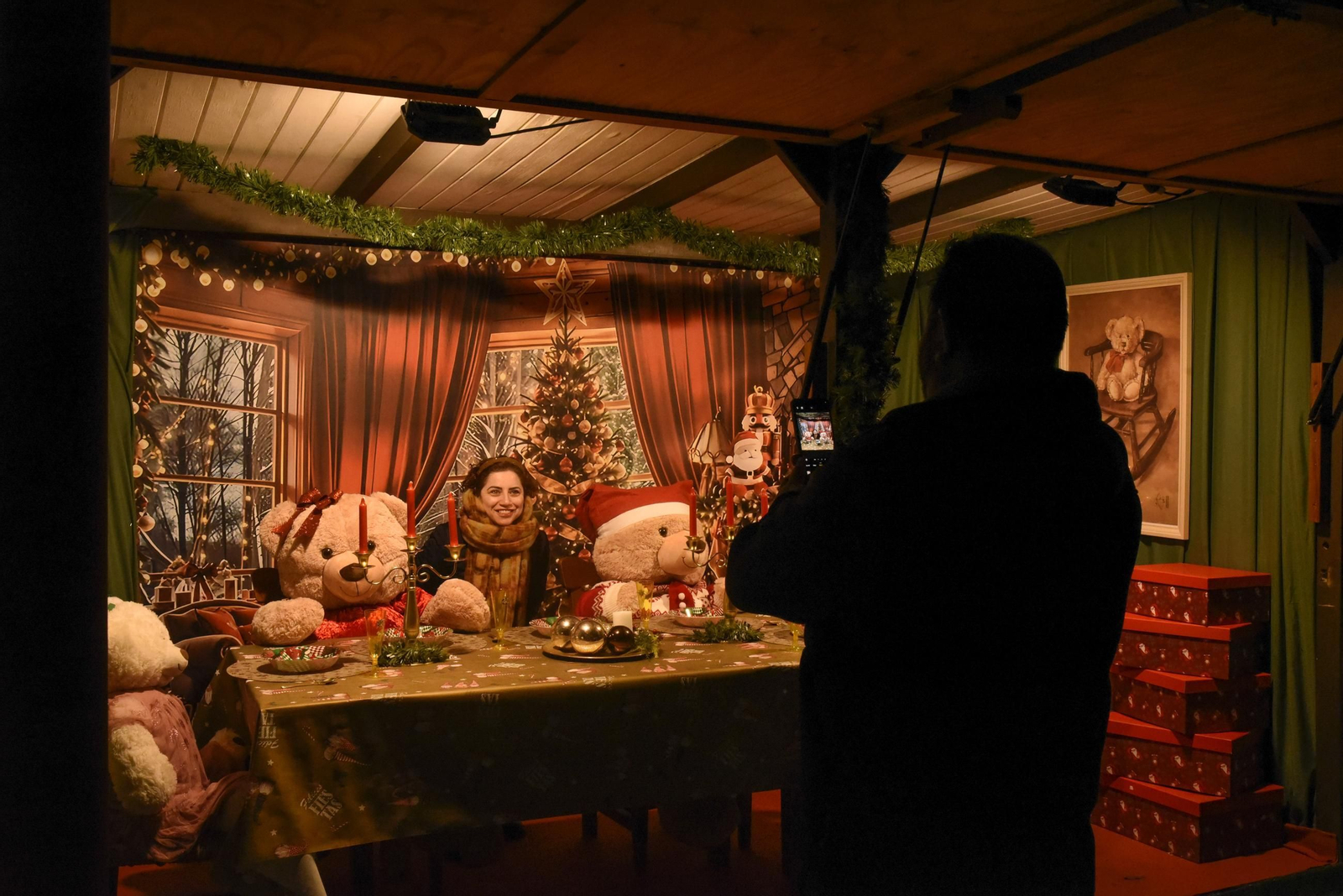 Fotos del poblado navideño de los Jardines Saccone de La Línea