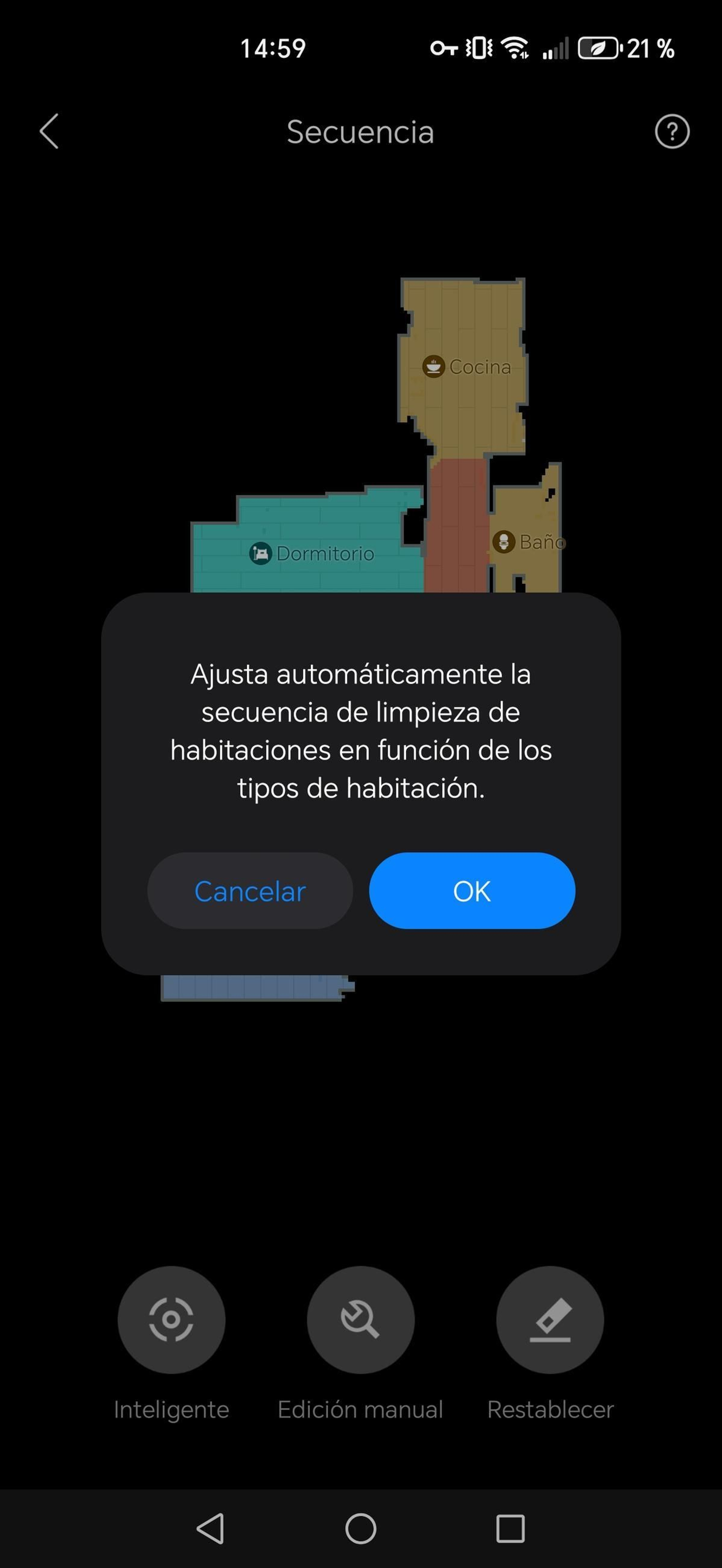 Aplicación Roborock - Robot aspirador Saros Z70