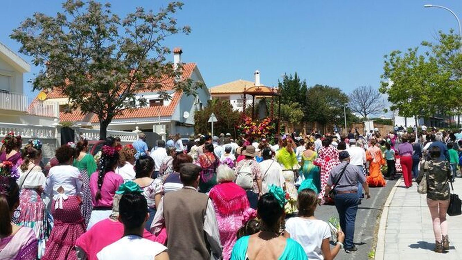 Celebración de la romería de Mazagón en 2022.