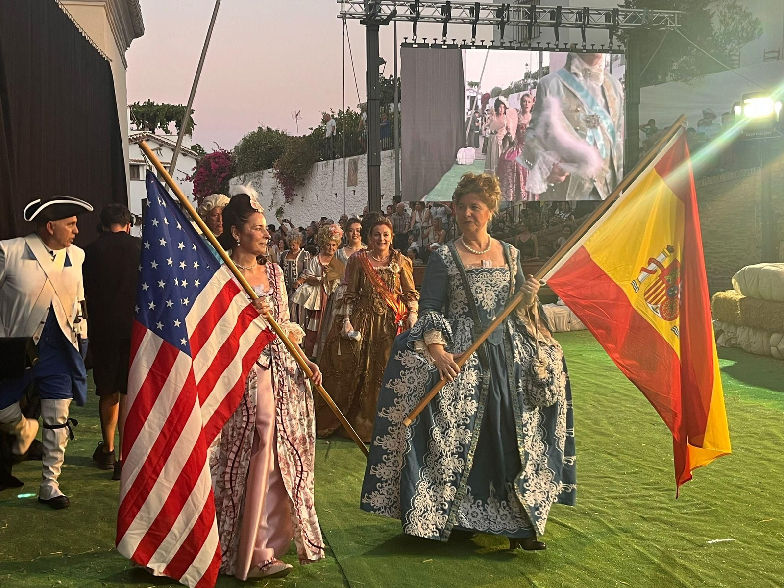 Recreación histórica del Día de la Independencia de Estados Unidos en Macharaviaya Recreación histórica del Día de la Independencia de Estados Unidos en Macharaviaya