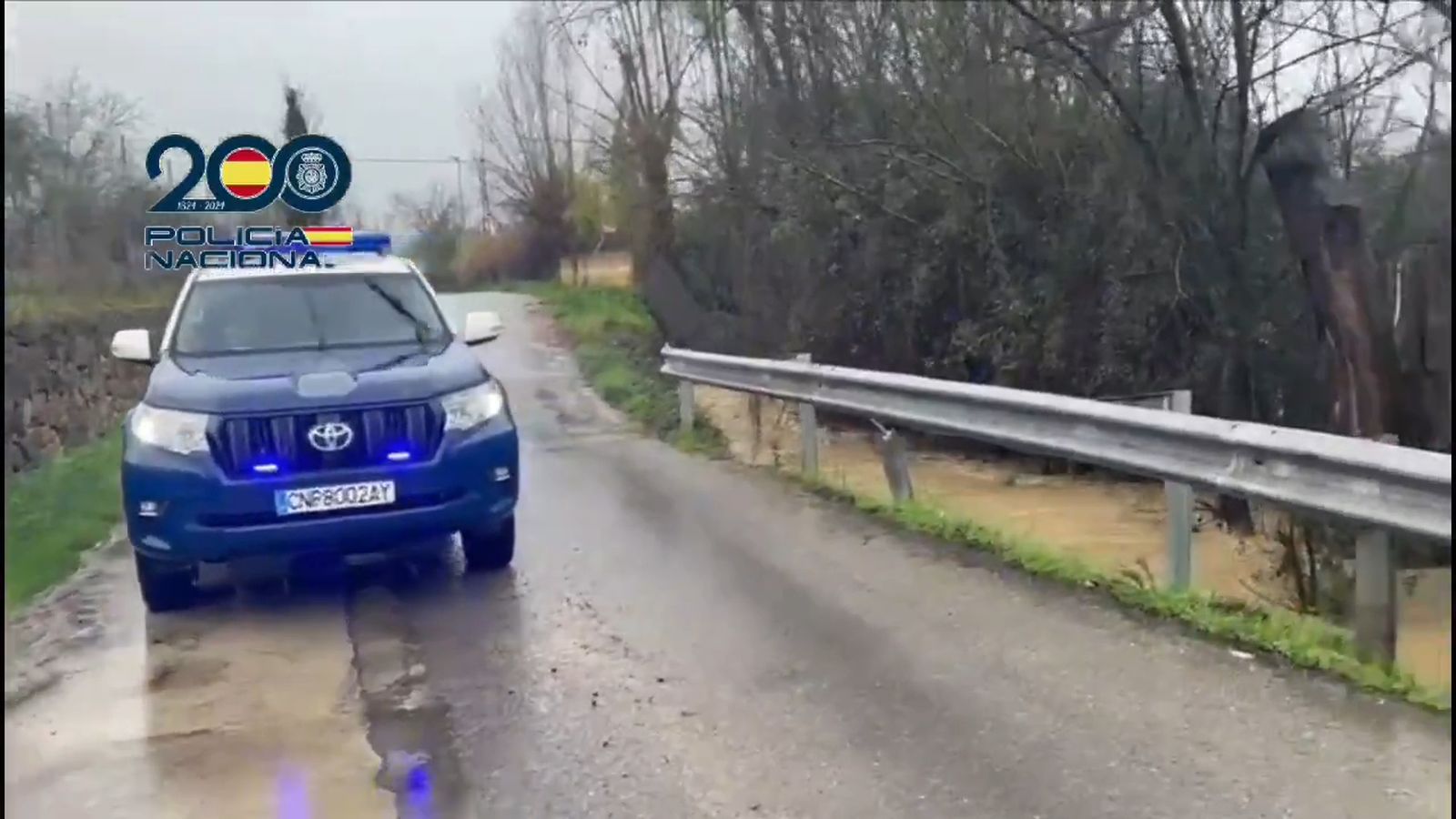 Trabajos de desalojo en Ronda por parte de la Policía Nacional