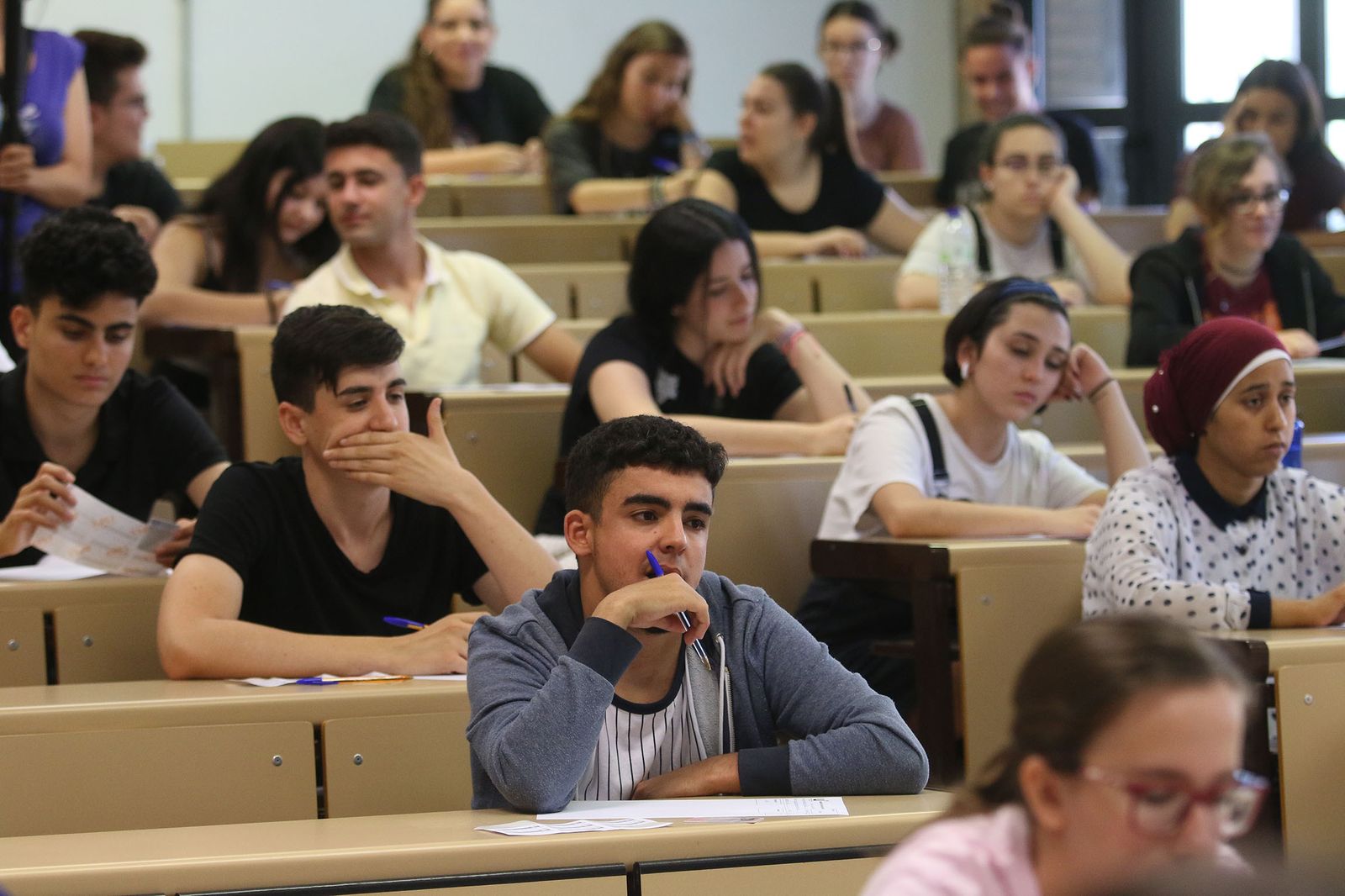Imagen de archivo de los exámenes de selectividad en años anteriores en la Universidad de Almería