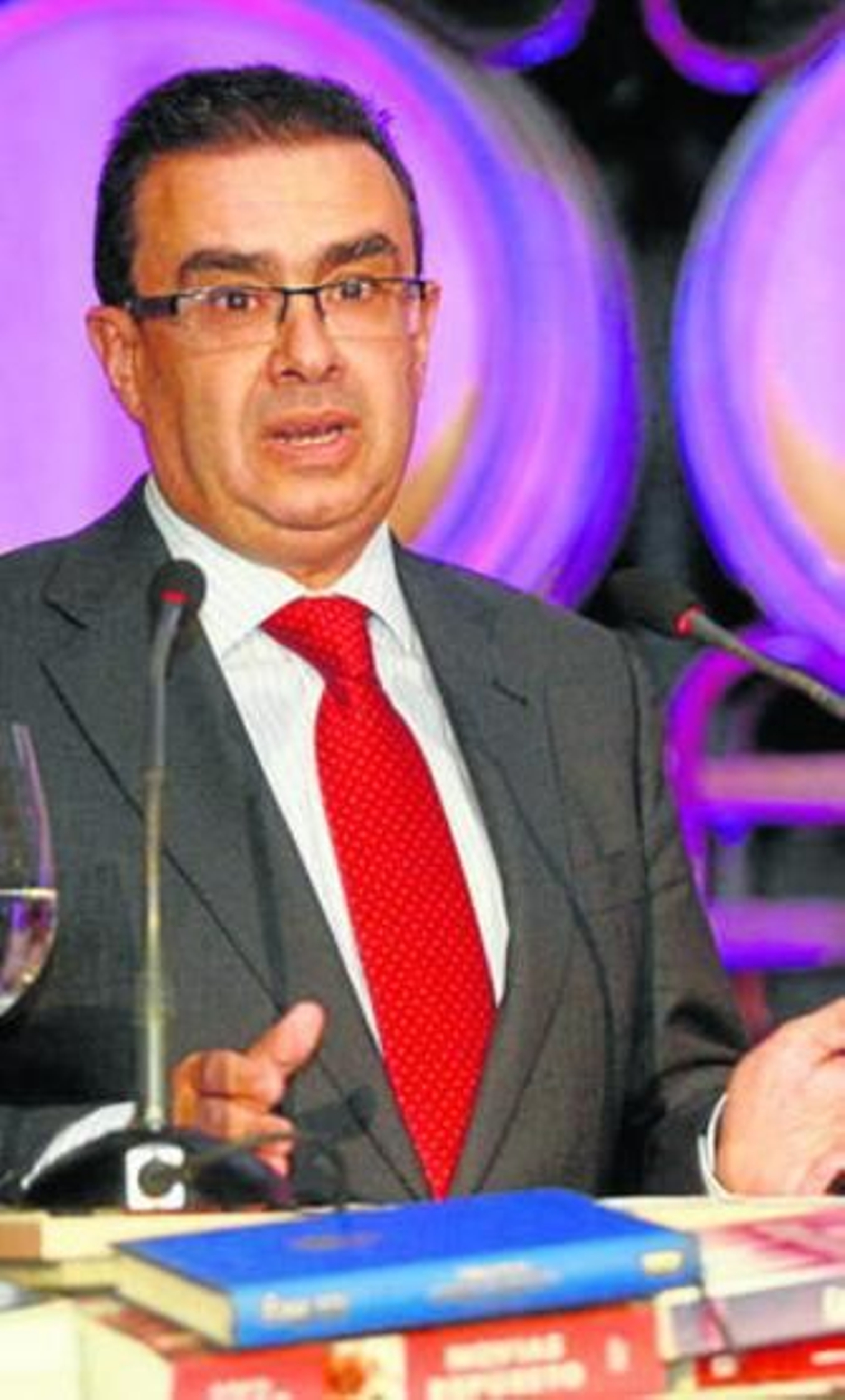 Francisco Robles, en el acto donde recibió el premio.