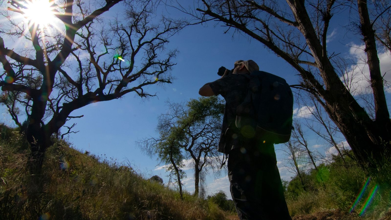 Uno de los fotógrafos durante el rally.