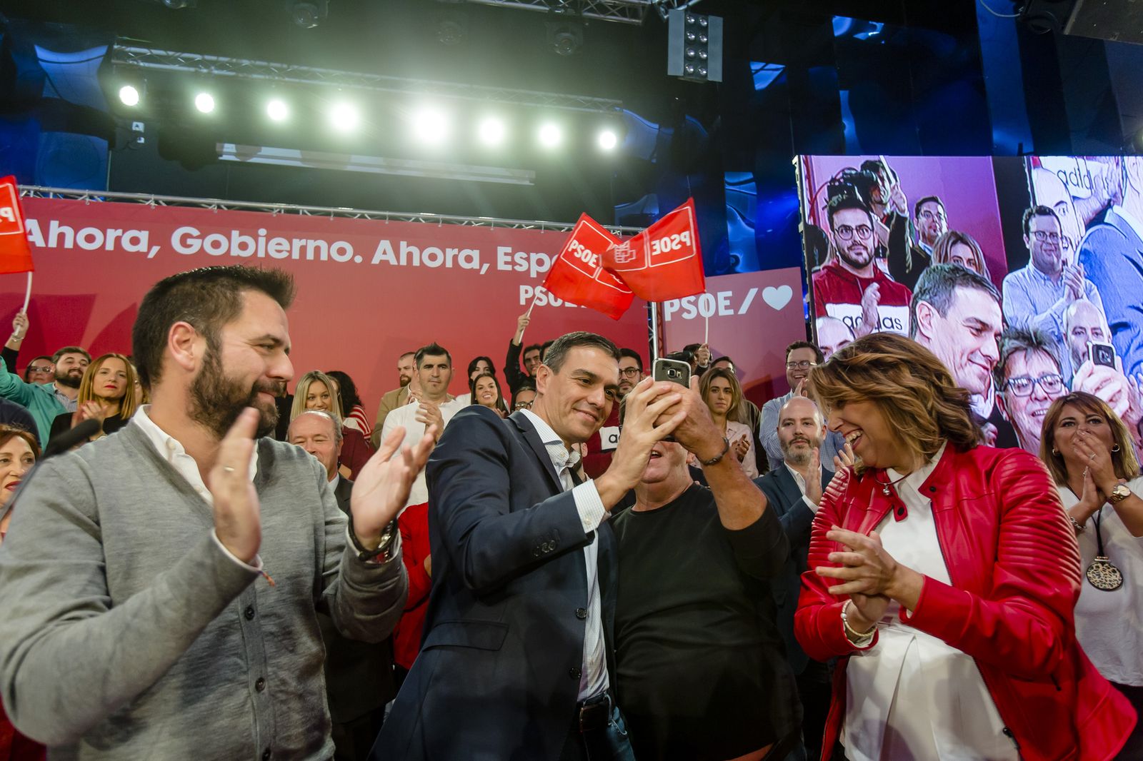 Imágenes del mitin del PSOE en Cádiz