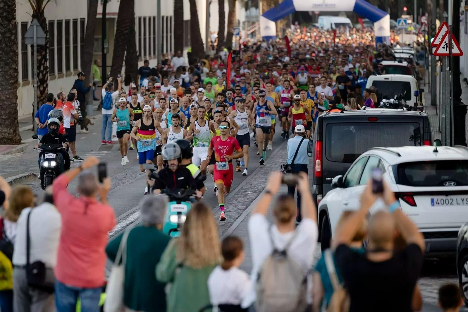 Imagen de la Media Maratón de la ciudad de Cádiz en 2024.
