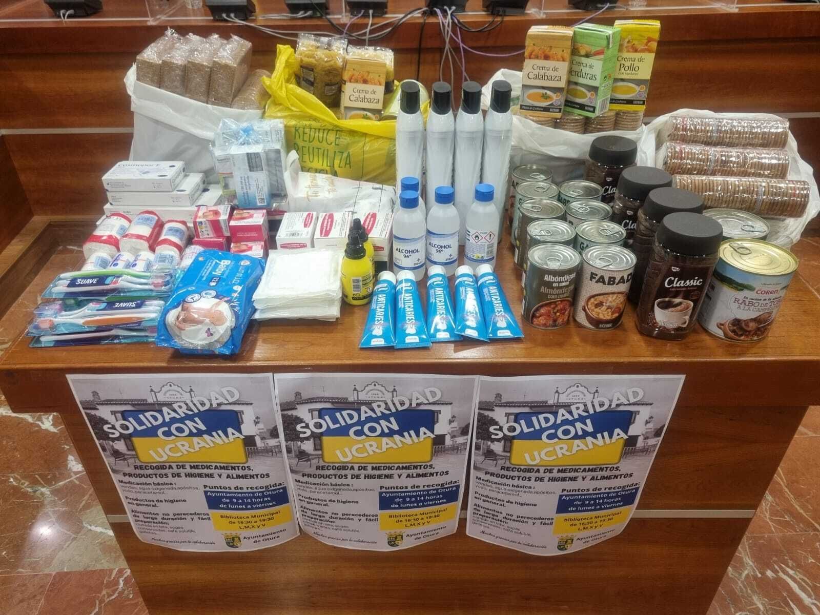 Otura se moviliza para recoger productos esenciales para Ucrania