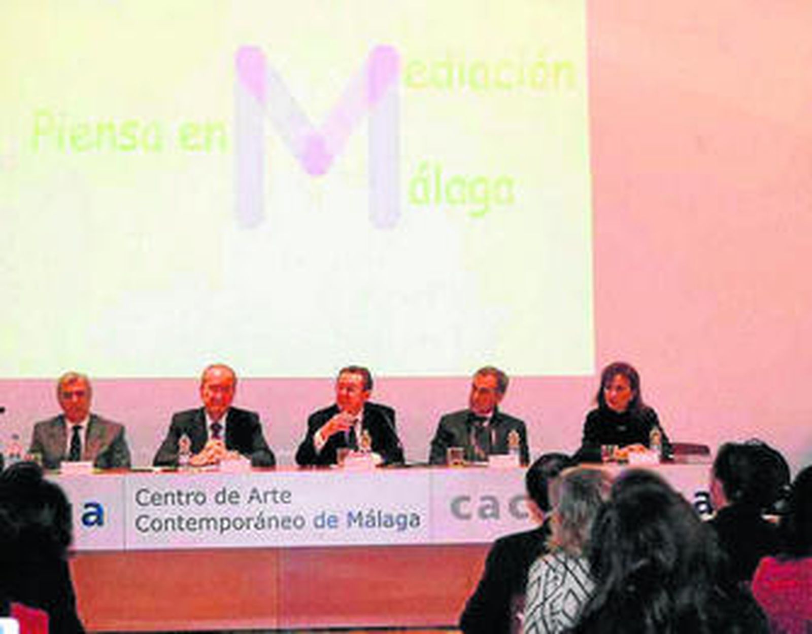 Acto celebrado ayer en Málaga con motivo del Día de la Mediación.
