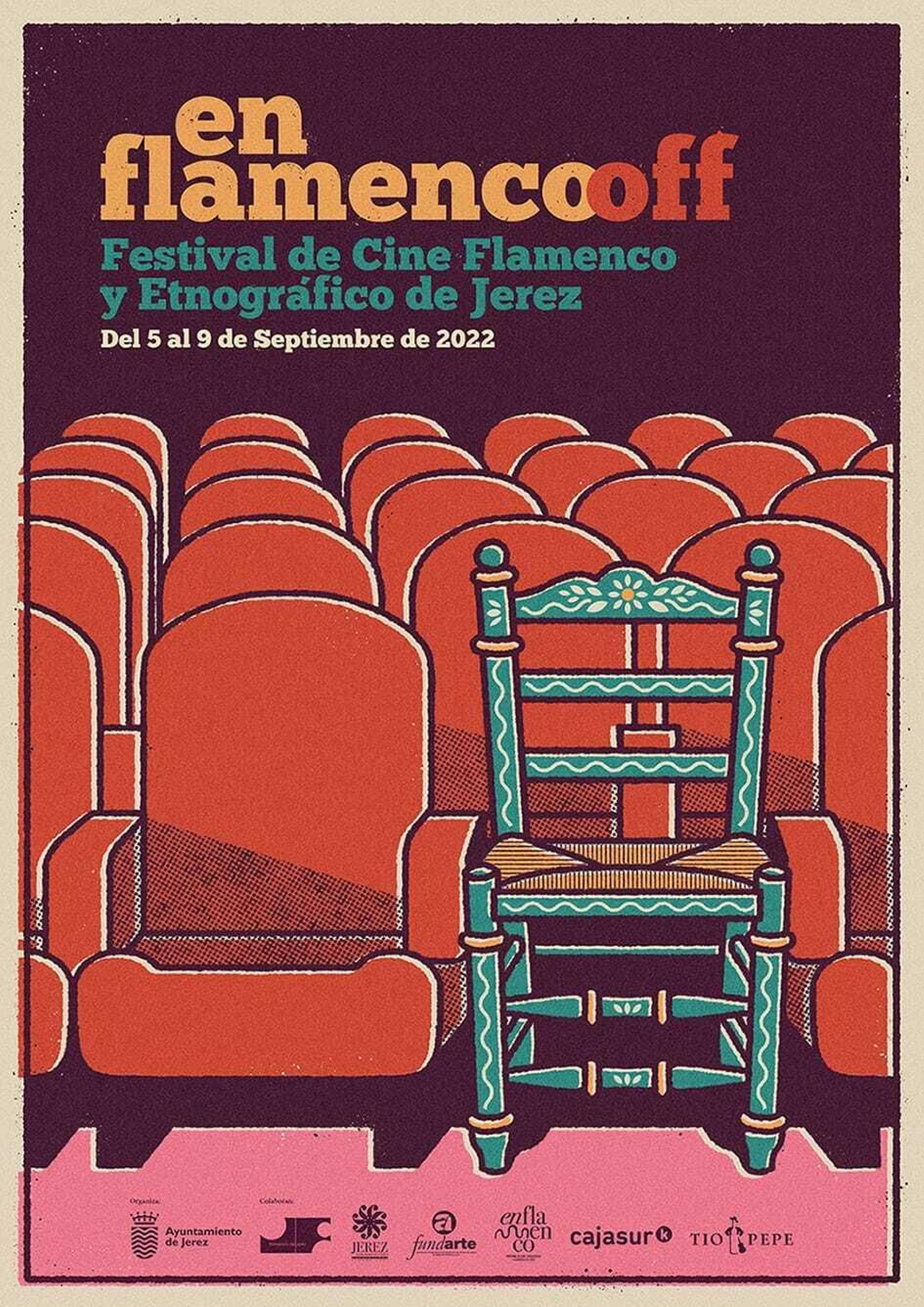Detalle del cartel anunciador de la nueva edición de 'En Flamenco, Festival de Cine Flamenco y Etnográfico de Jerez' en formato OFF. Detalle del cartel anunciador de la nueva edición de 'En Flamenco, Festival de Cine Flamenco y Etnográfico de Jerez' en formato OFF.
