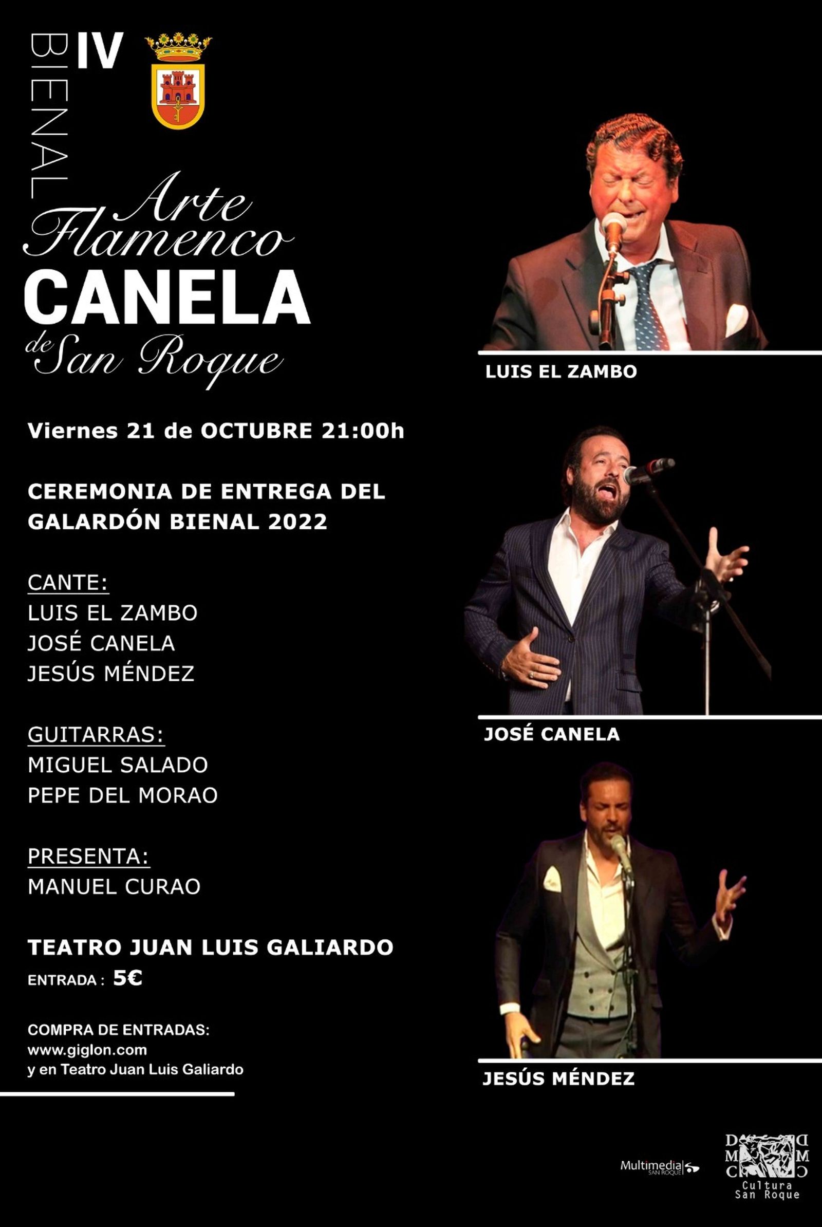 Cartel de la Bienal de San Roque del viernes 21