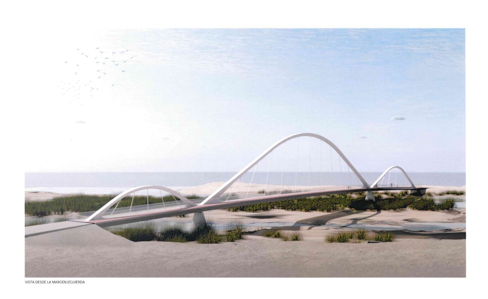 Diseño del puente de la desembocadura del Andarax.
