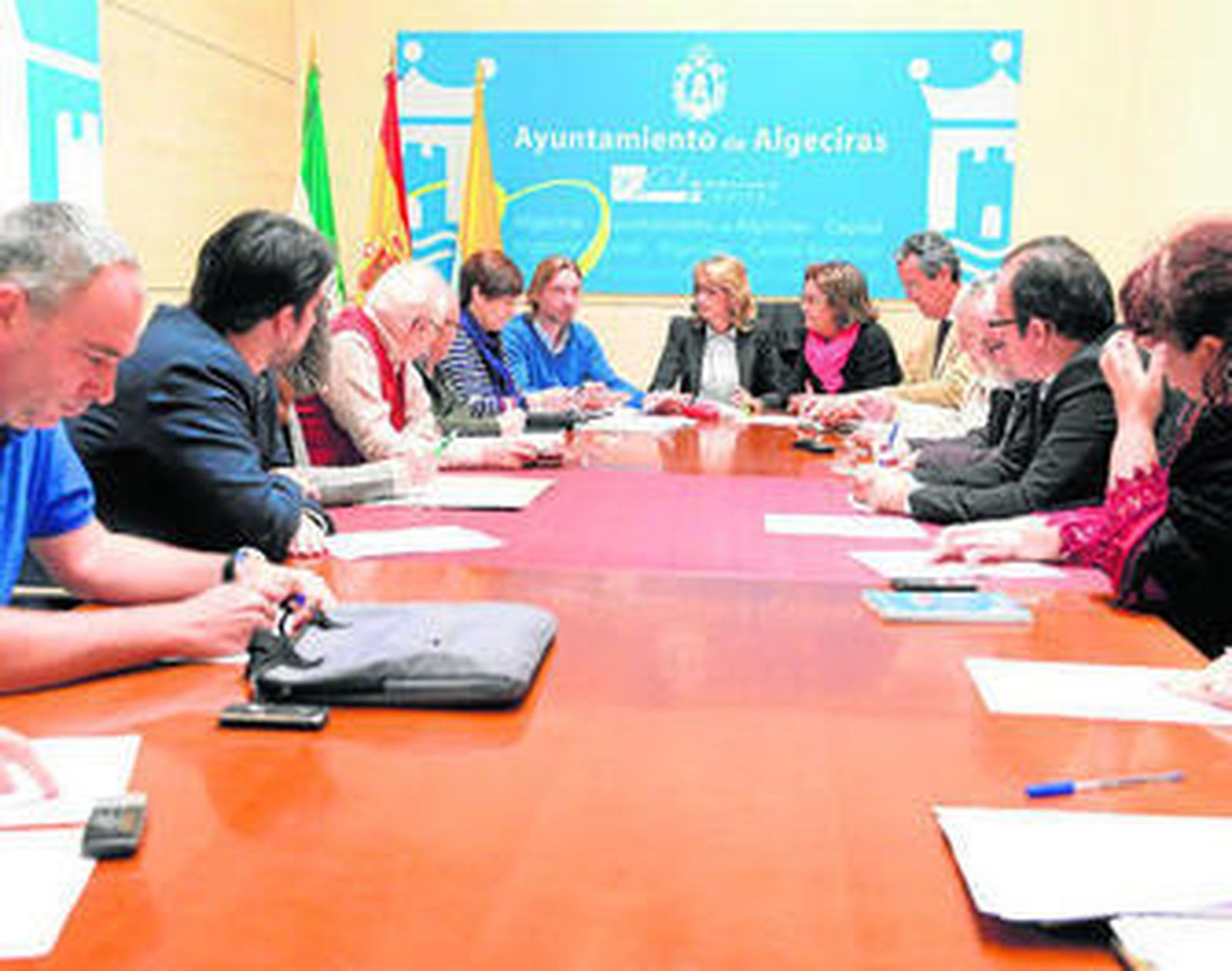 Imagen de la comisión sobre Patrimonio, celebrada ayer en Algeciras.