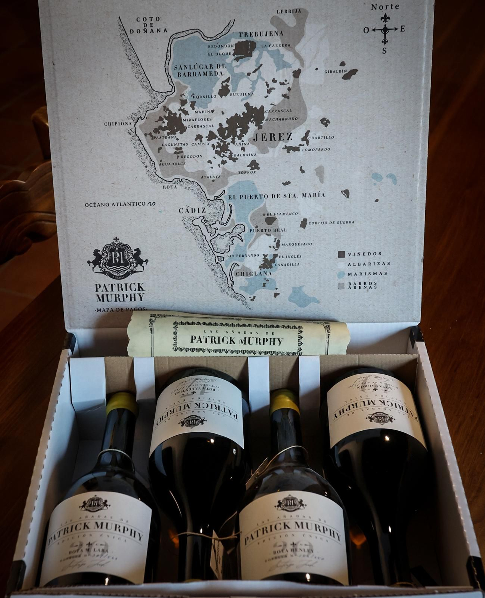 Presentación de la colección Patrick Murphy con el mapa de los pagos del Marco.