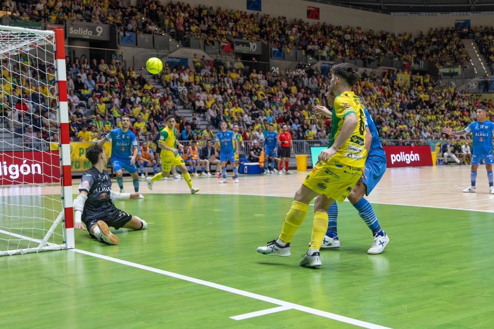 La goleada del Jaén Paraíso Interior FS ante el Viña Albali Valdepeñas, en imágenes