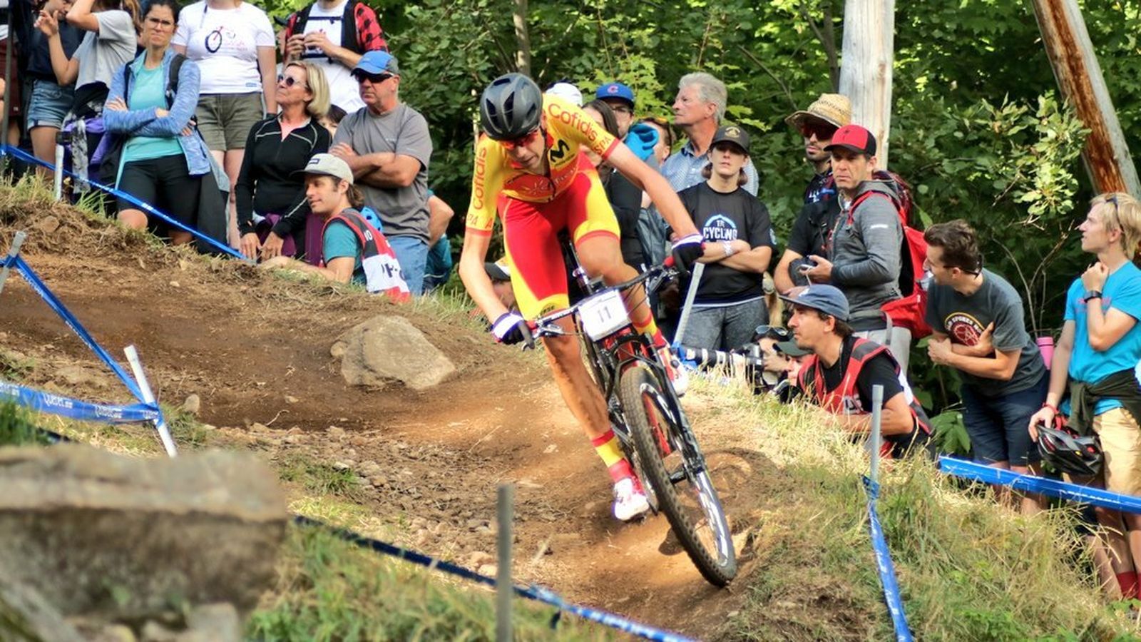 David Valero toma una curva en la prueba disputada en Canadá.