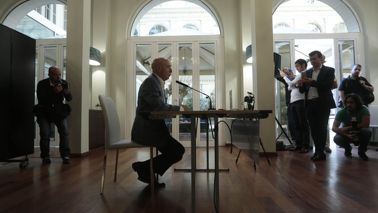 Serra Ferrer, el día de su despedida.