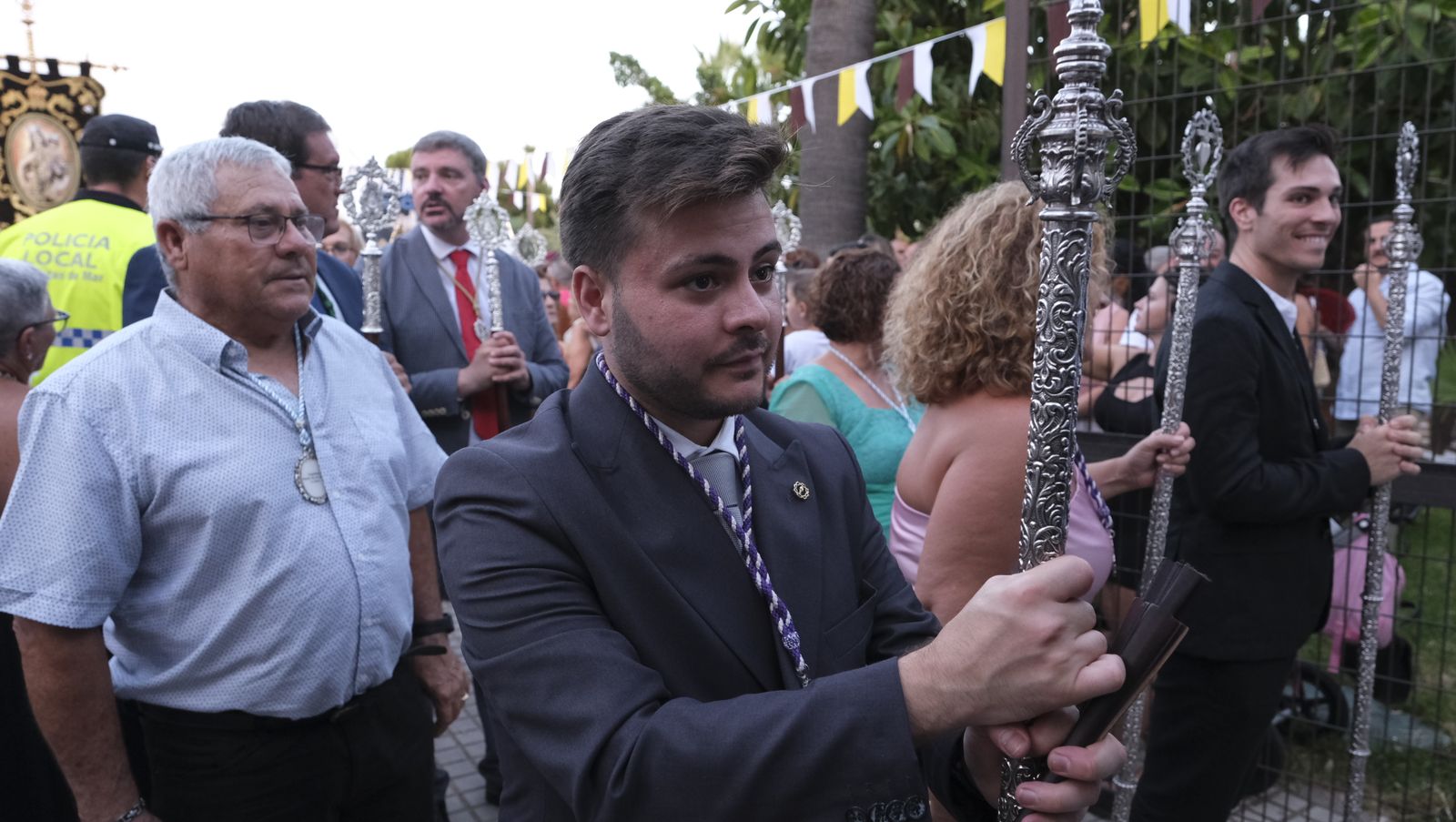 Procesión terrestre de la Virgen del Carmen en Aguadulce