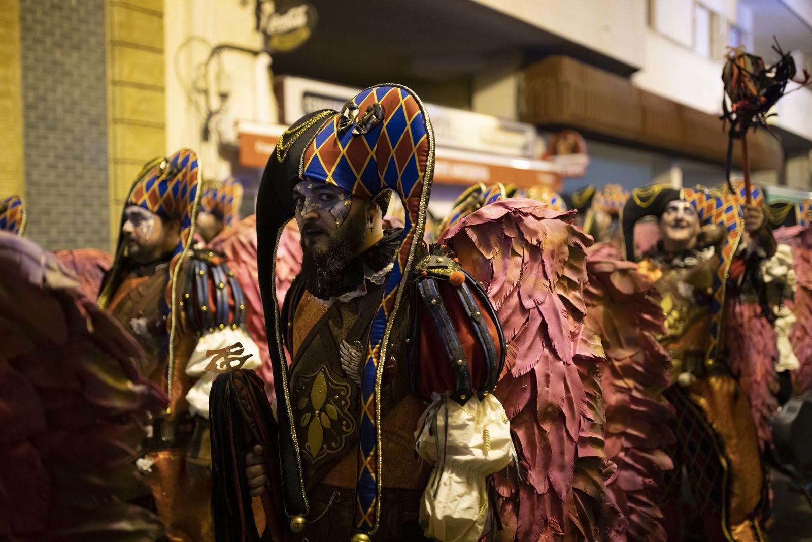Ambiente del primer día de semifinal del Carnaval Colombino