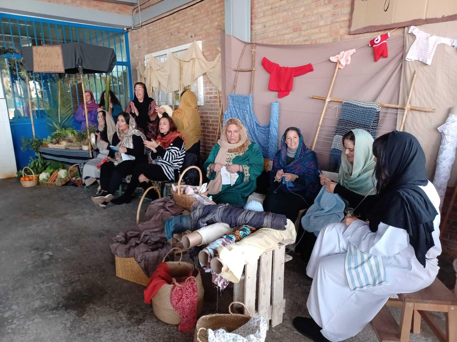 Belén viviente en el CEIP Manuel de falla