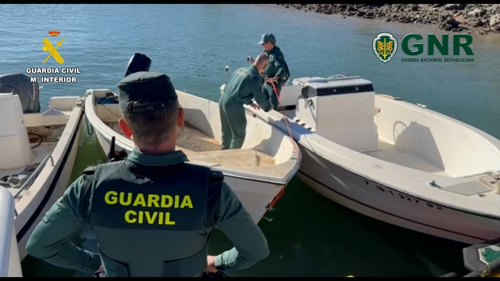 Operación contra el narcotráfico en Huelva y Portugal de la Guardia Civil y la Guarda Nacional Republicana