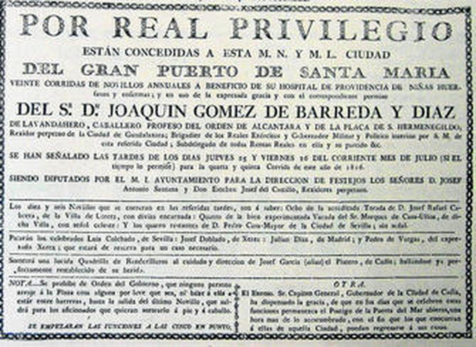 Uno de los centenares de festejos de los que José Manuel Rojas Guillén ha encontrado huella.