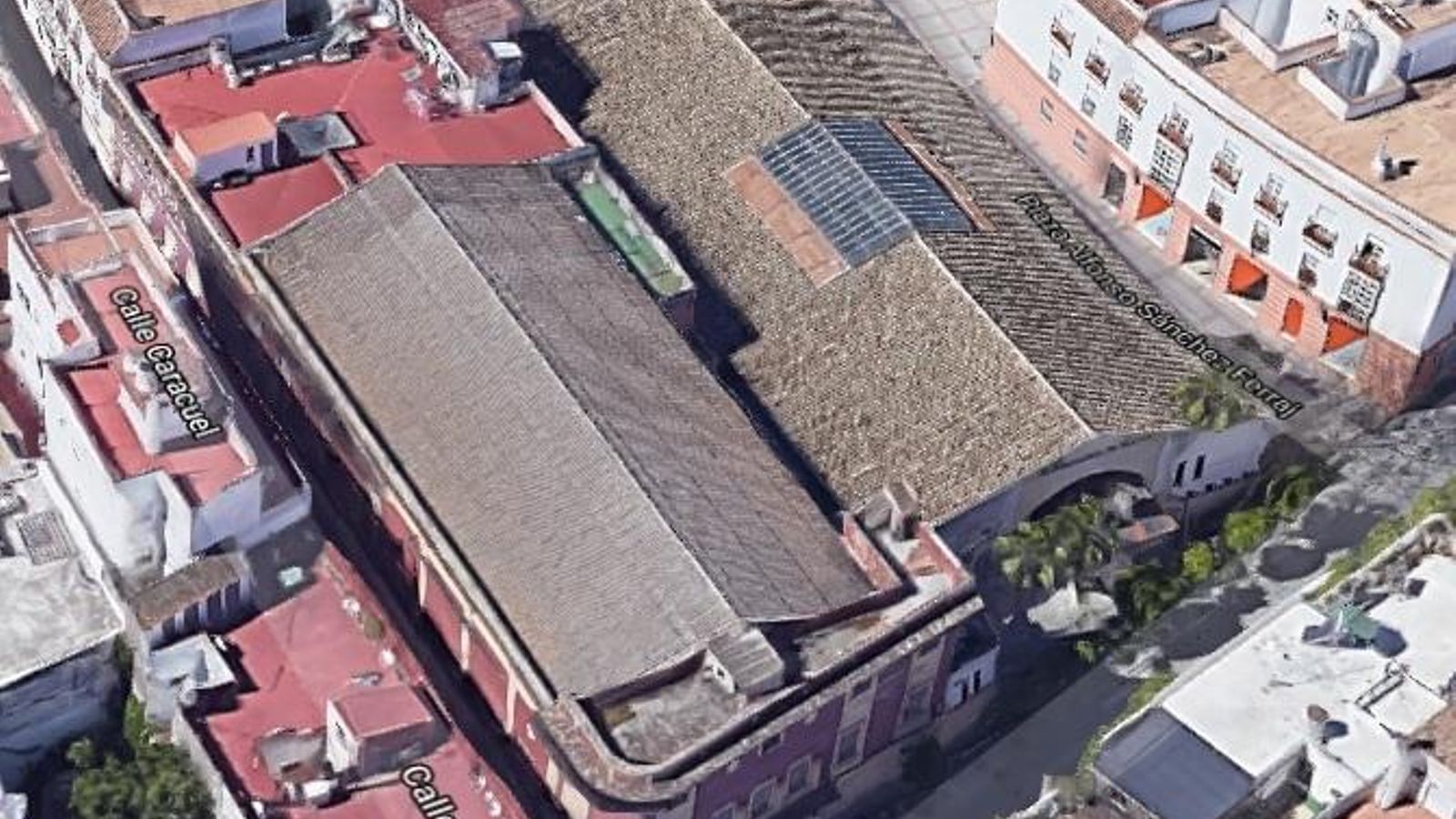 Vista aérea del edificio.