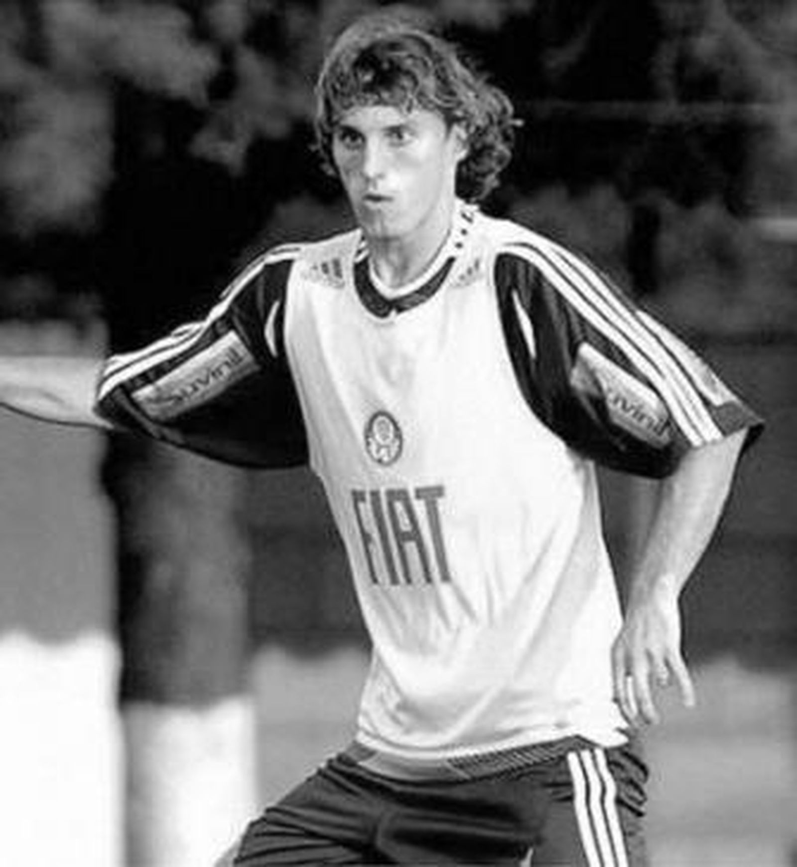 Henrique, durante un entrenamiento con el Palmeiras.