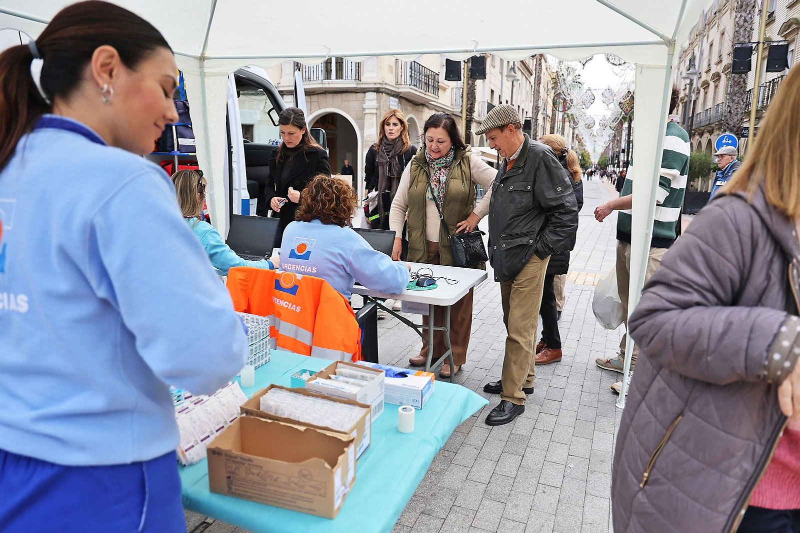 Imágenes de la jornada de vacunación sin cita frente a la gripe y el Covid-19