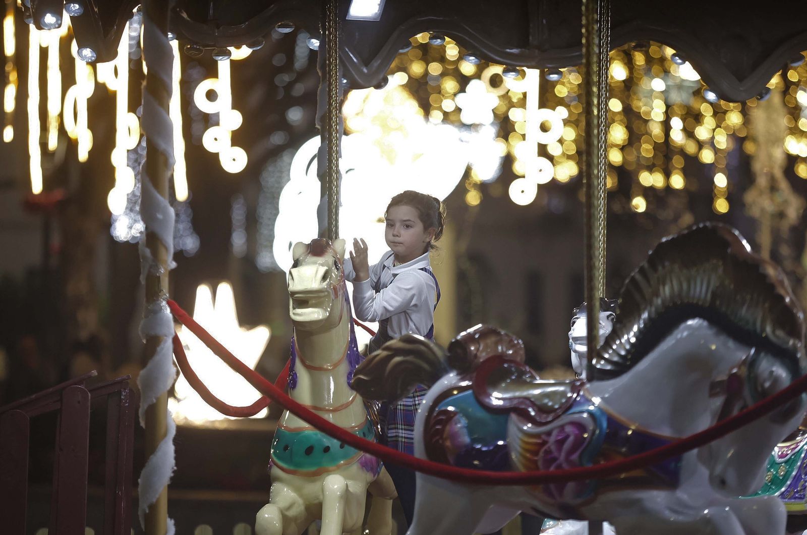 El alumbrado navideño de San Roque, en imágenes