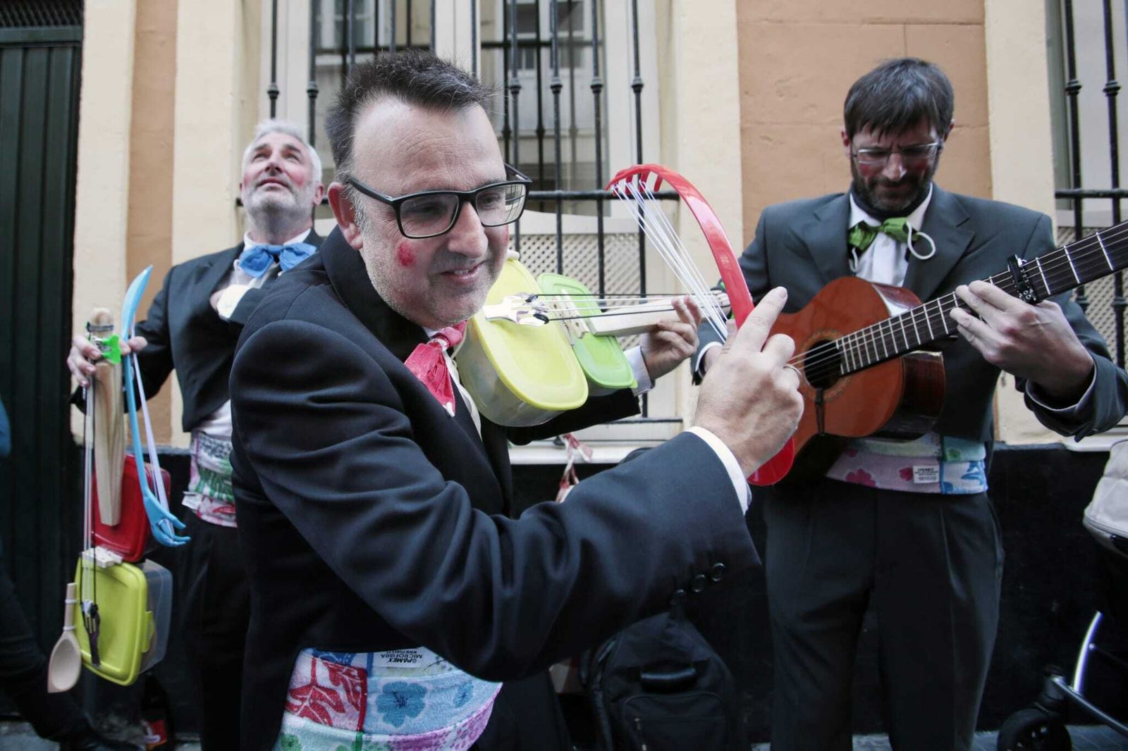 Los del Perchero el pasado lunes de Carnaval.