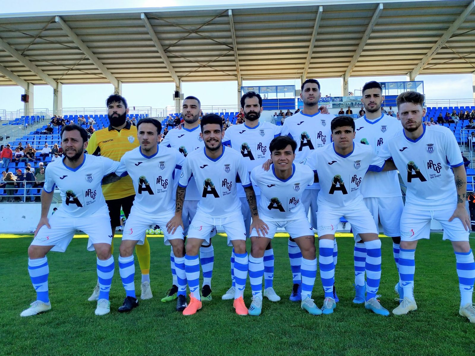 Formación inicial del Arcos en el partido contra el Gerena.