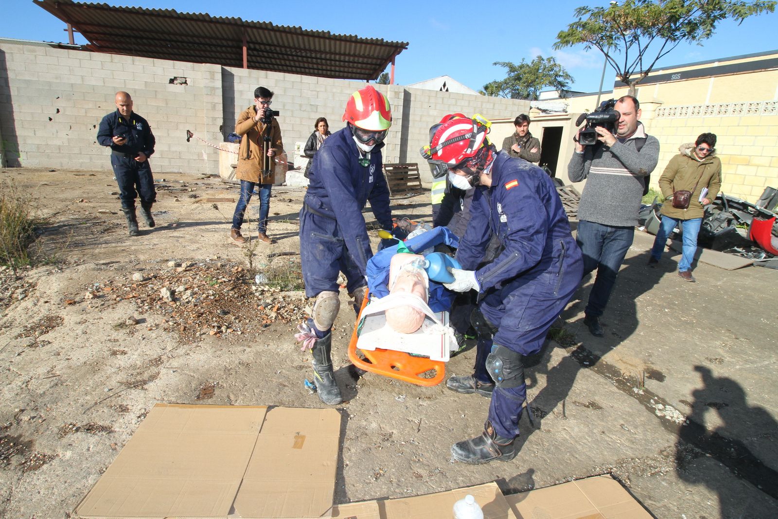 Imágenes del curso Asistencia Sanitaria en Catástrofes de Bomberos Unidos Sin Fronteras