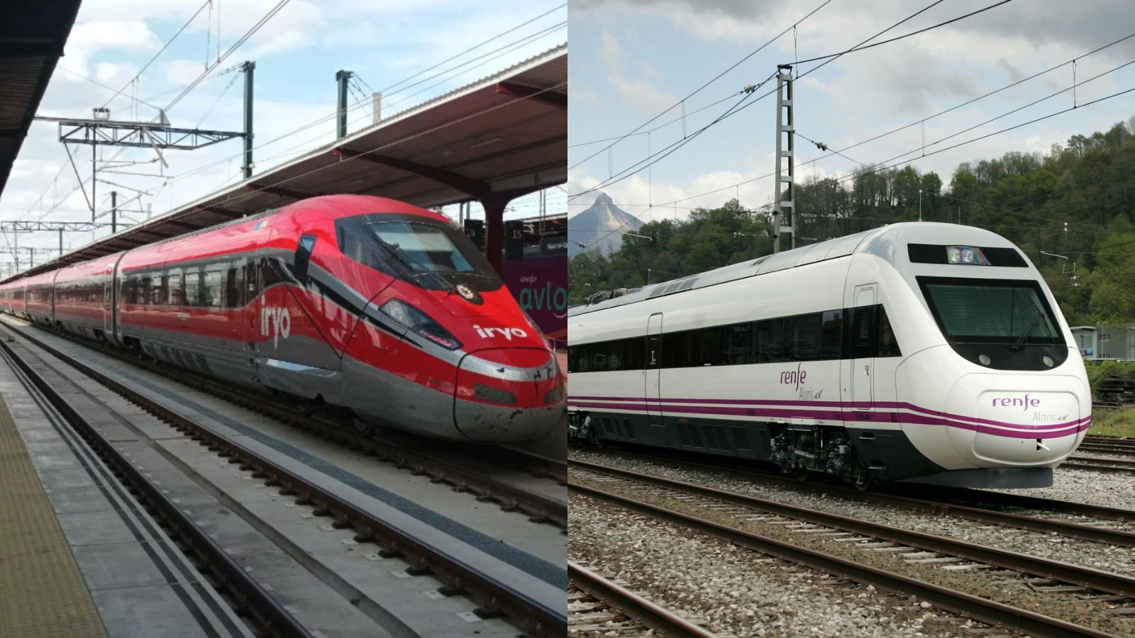 El Frecciarossa de Iryo y el S120 de Renfe
