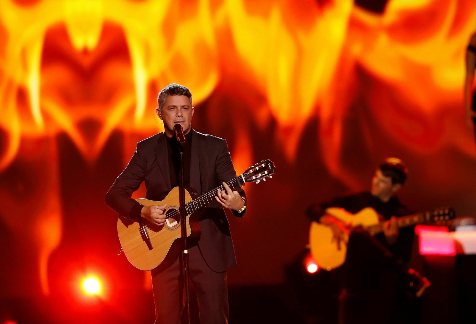 Alejandro Sanz en un concierto.