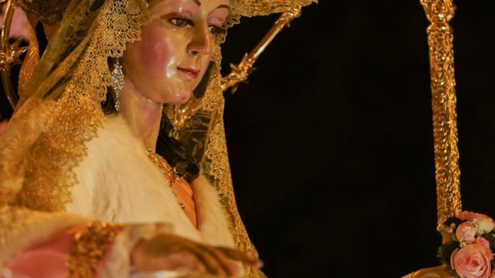 La Divina Pastora de la parroquia del Buen Pastor y San Juan de la Cruz.