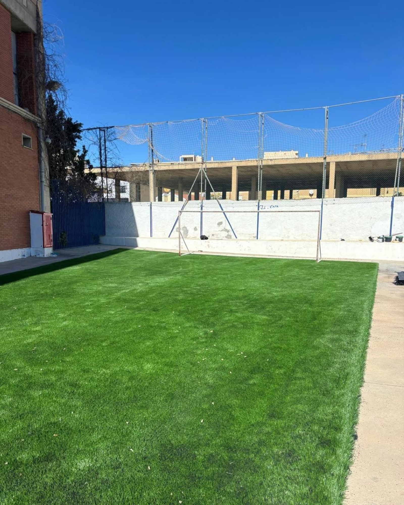 Nueva zona para el entrenamiento específico en portería