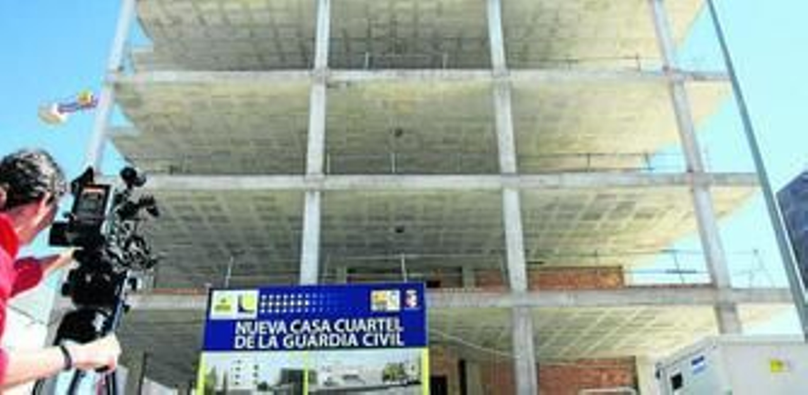 Obras del cuartel de la Guardia Civil de Antequera.