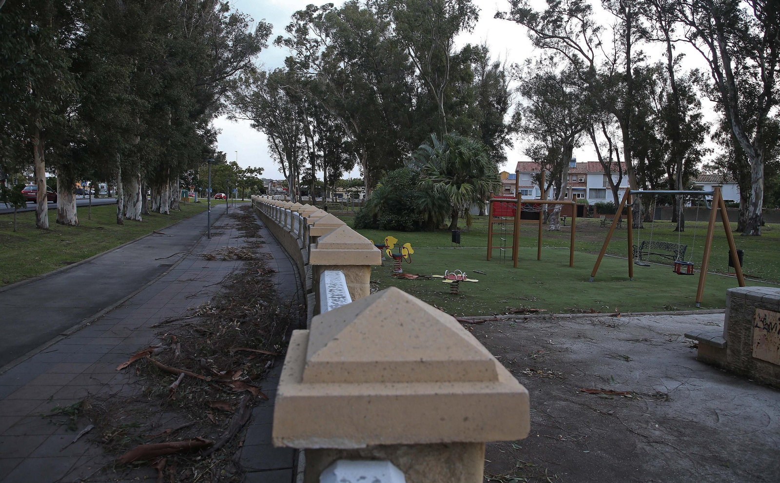 El paso de la borrasca Aline por Algeciras, en imágenes