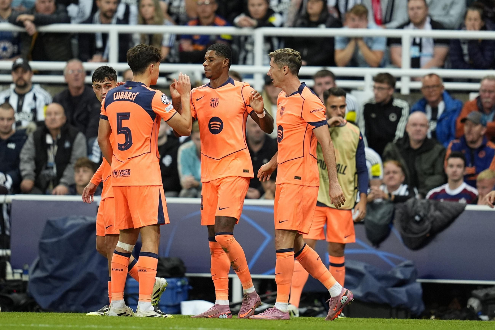 Las fotos del Newcastle-Barcelona