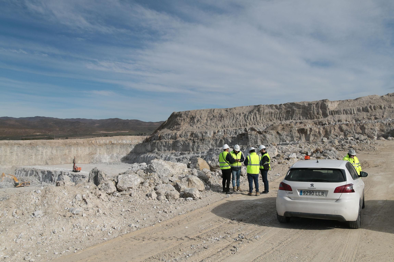 Cantera en Tabernas de yeso, el producto más exportado en volumen