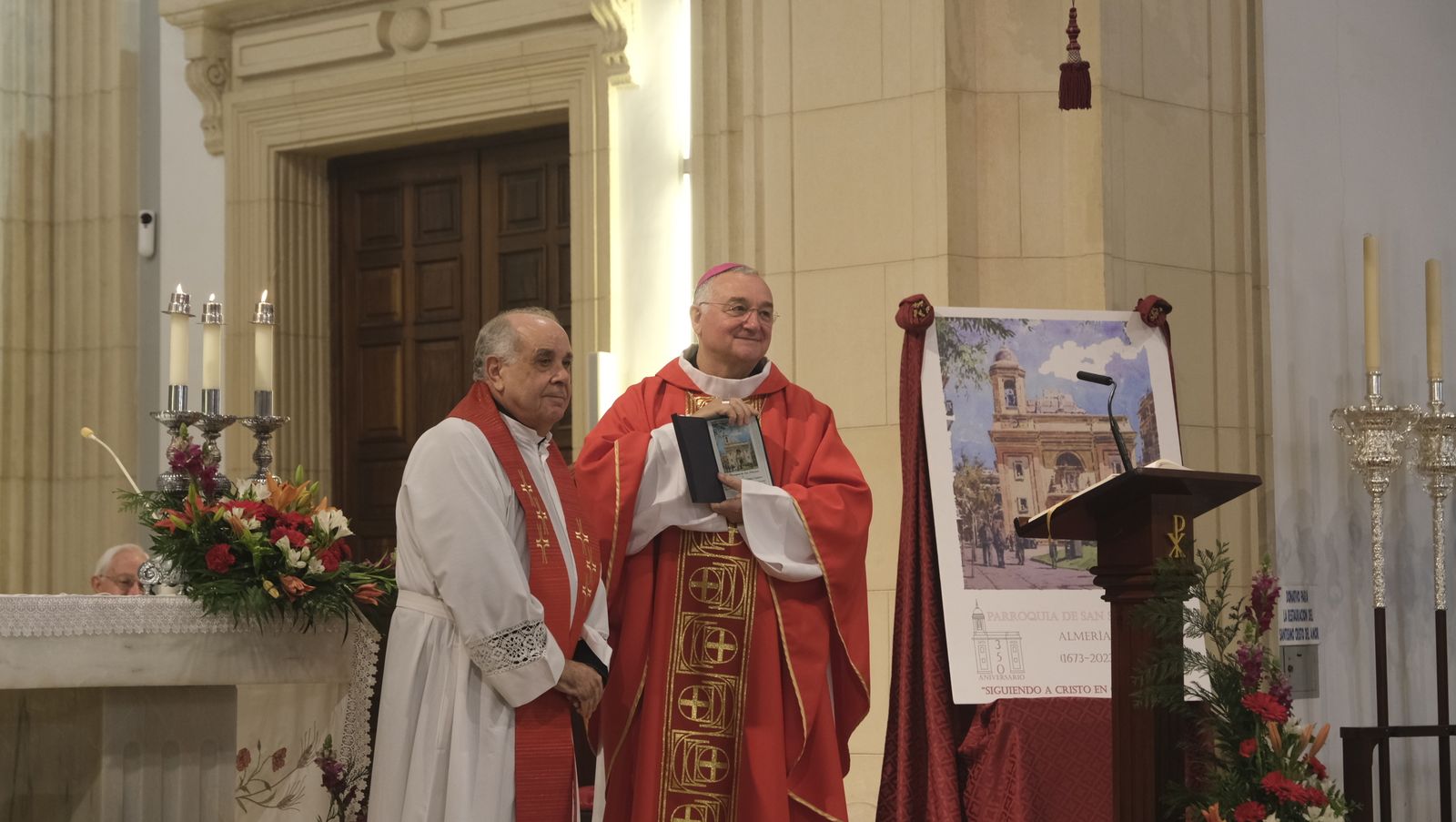 Imágenes de la misa y procesión de San Sebastián, en Almería